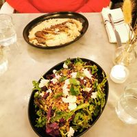 Mujaddara bowl and mushroom risotto at LOV - McGill in Montreal