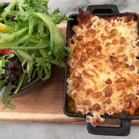 lasagna at LOV - McGill in Montreal