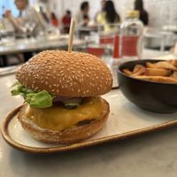 Big LOV Cheeseburger with Fries  at LOV - McGill in Montreal