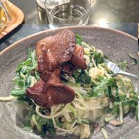 Spaghetti courgette, pleurottes et truffe at LOV - McGill in Montreal