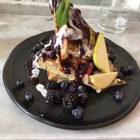 Sunday brunch waffle - excellent! at LOV - McGill in Montreal