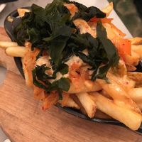 Kimchi fries - a must try at LOV - McGill in Montreal