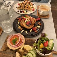 Brunch menu - Waffles, French toast & Bagel at LOV - McGill in Montreal