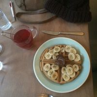 Vegan Nutella and banana.  at Brunchroom in Amsterdam