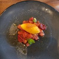 Tomato salad at Avelo in Toronto