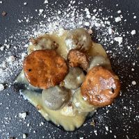 Gnocchi and chanterelles   at Avelo in Toronto