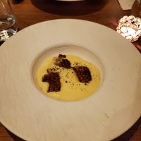 Foamed corn!! Is this the best corn ever or what!? at Avelo in Toronto