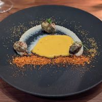 Artichokes. I can’t remember the rest. Interesting mix of flavours.   at Avelo in Toronto