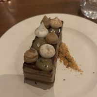 Dessert, almond cake   at Avelo in Toronto