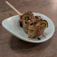 Zucchini, Wild garlic, Rye at Avelo in Toronto