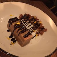 Chocolate ice cream with soy sauce and black garlic (so good!!!) at Avelo in Toronto