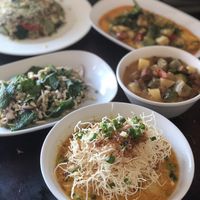 Vegan dishes from my cooking  class at Vegan Heaven in Chiang Mai