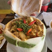 Hor Mok in Coconut  at Vegan Heaven in Chiang Mai