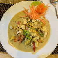 Panang curry at Vegan Heaven in Chiang Mai
