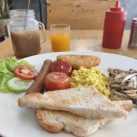 Breakfast set c at Vegan Heaven in Chiang Mai