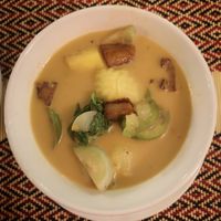 Red Curry with vegan duck  at Vegan Heaven in Chiang Mai