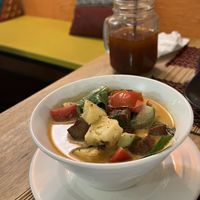 Duck red curry  at Vegan Heaven in Chiang Mai