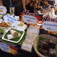 Jay festival 2022 stand at Vegan Heaven in Chiang Mai