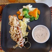 Bangers and mash at Vegan Heaven in Chiang Mai