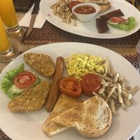 Big breakfast set A and C   at Vegan Heaven in Chiang Mai