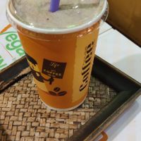 Chocolate peanut butter smoothie at Vegan Heaven in Chiang Mai
