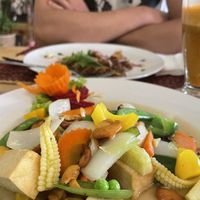 Cashew stir fry   at Vegan Heaven in Chiang Mai