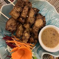 Mushroom satay  #Veganuary at Vegan Heaven in Chiang Mai