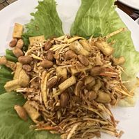 Banana blossom salad  #Veganuary at Vegan Heaven in Chiang Mai