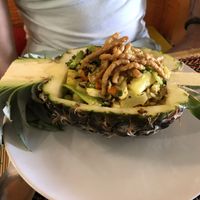 Fried rice with pineapple, my husband really like it  at Vegan Heaven in Chiang Mai