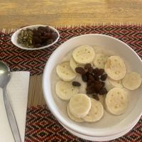Porridge with soya milk  at Vegan Heaven in Chiang Mai