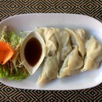 Gyoza at Vegan Heaven in Chiang Mai