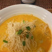 Khao soi  at Vegan Heaven in Chiang Mai