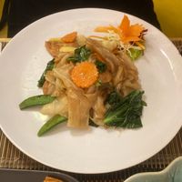 Pad See-Ew Noodles at Vegan Heaven in Chiang Mai