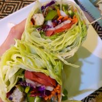 Hummus wrap at Vegan Heaven in Chiang Mai