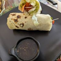 Hummus and Salad Wrap at Vegan Heaven in Chiang Mai