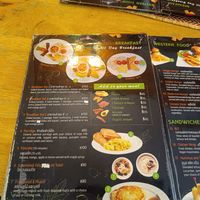 Menu at Vegan Heaven in Chiang Mai