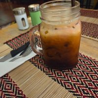 Thai tea at Vegan Heaven in Chiang Mai