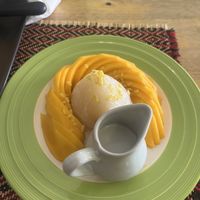 mango sticky rice  at Vegan Heaven in Chiang Mai