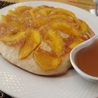 Mango Pancake with Maple Syrup at Vegan Heaven in Chiang Mai