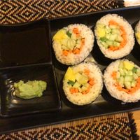 Vegan sushi  at Vegan Heaven in Chiang Mai