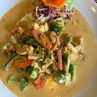 Panang curry at Vegan Heaven in Chiang Mai