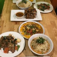 Amazing meal after cooking class at Vegan Heaven in Chiang Mai