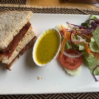 Bacon sandwich  at Vegan Heaven in Chiang Mai