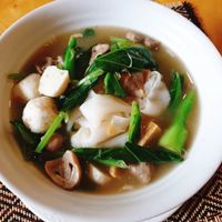 Noodle soup at Vegan Heaven in Chiang Mai