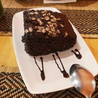 Brownie but it's more like a chocolate cake. Very good! at Vegan Heaven in Chiang Mai