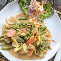 Panang curry at Vegan Heaven in Chiang Mai