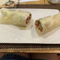 Chicken wrap at Vegan Heaven in Chiang Mai
