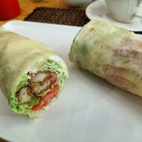 Chicken wrap at Vegan Heaven in Chiang Mai