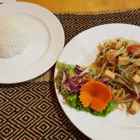 Papaya Salad at Vegan Heaven in Chiang Mai