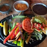 Vegan Fajitas at El Tiempo Cantina in Houston